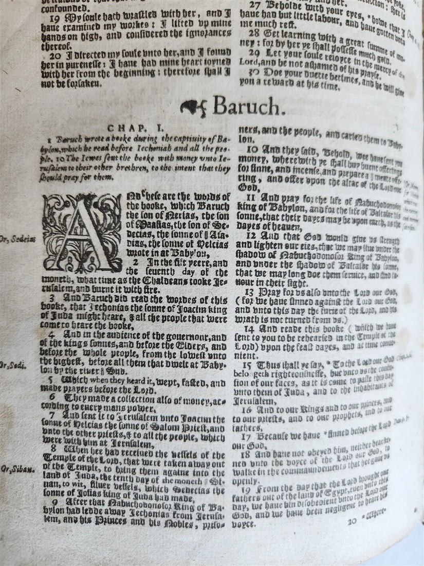 1607 BIBLE in ENGLISH antique GENEVA OLD & NEW TESTAMENT by Robert Barker - 11