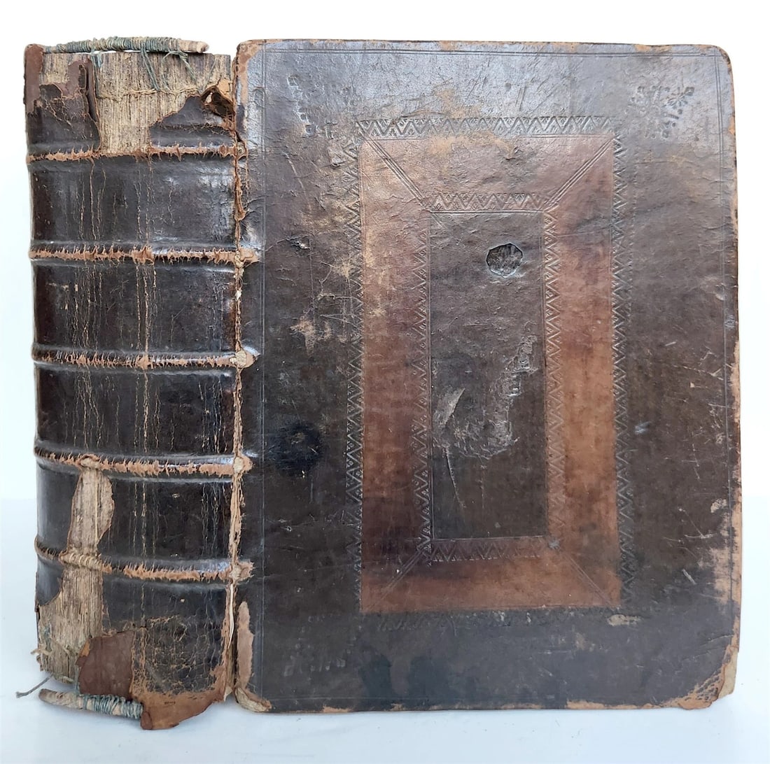 1607 BIBLE in ENGLISH antique GENEVA OLD & NEW TESTAMENT by Robert Barker - 3