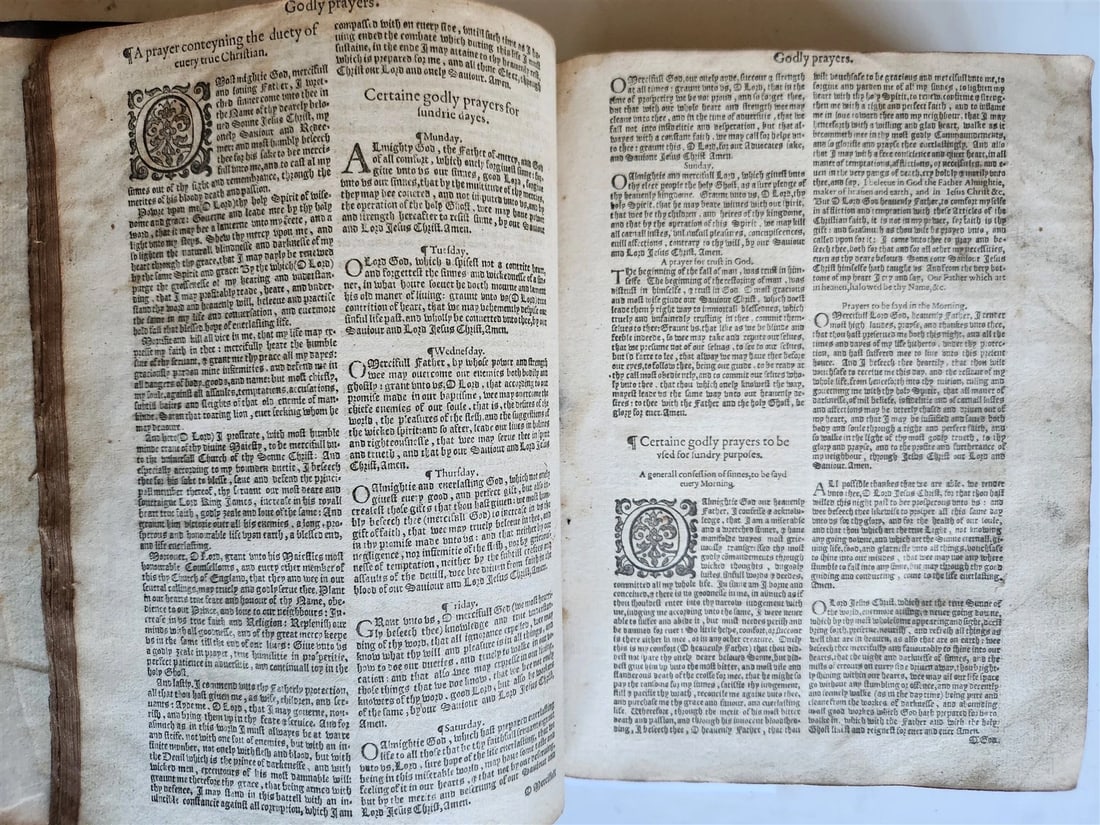 1607 BIBLE in ENGLISH antique GENEVA OLD & NEW TESTAMENT by Robert Barker - 4