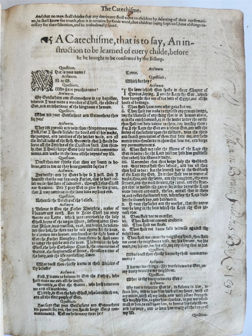 1607 BIBLE in ENGLISH antique GENEVA OLD & NEW TESTAMENT by Robert Barker - 5