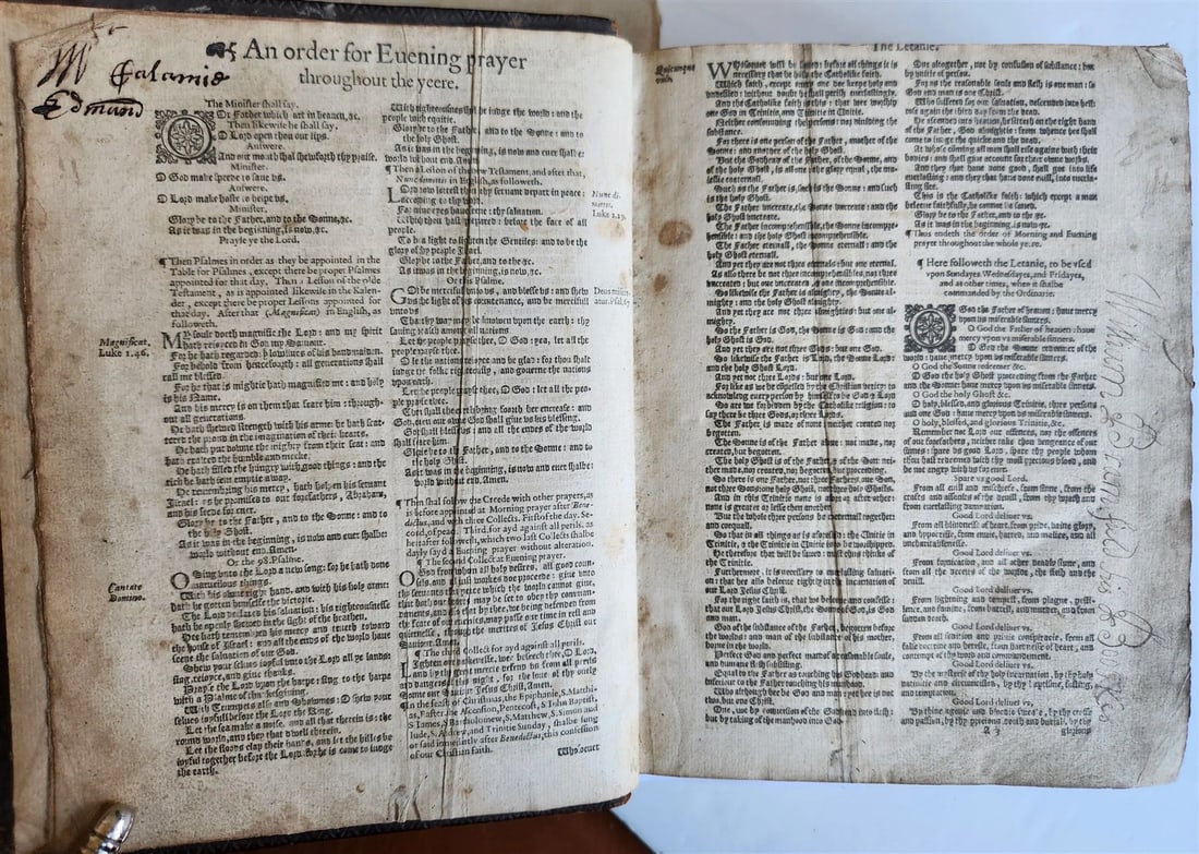 1607 BIBLE in ENGLISH antique GENEVA OLD & NEW TESTAMENT by Robert Barker - 7