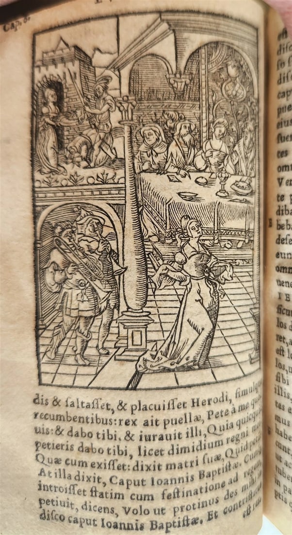 1539 BIBLE in LATIN FULLY ILLUSTRATED antique VELLUM rare 16th CENTURY - 10