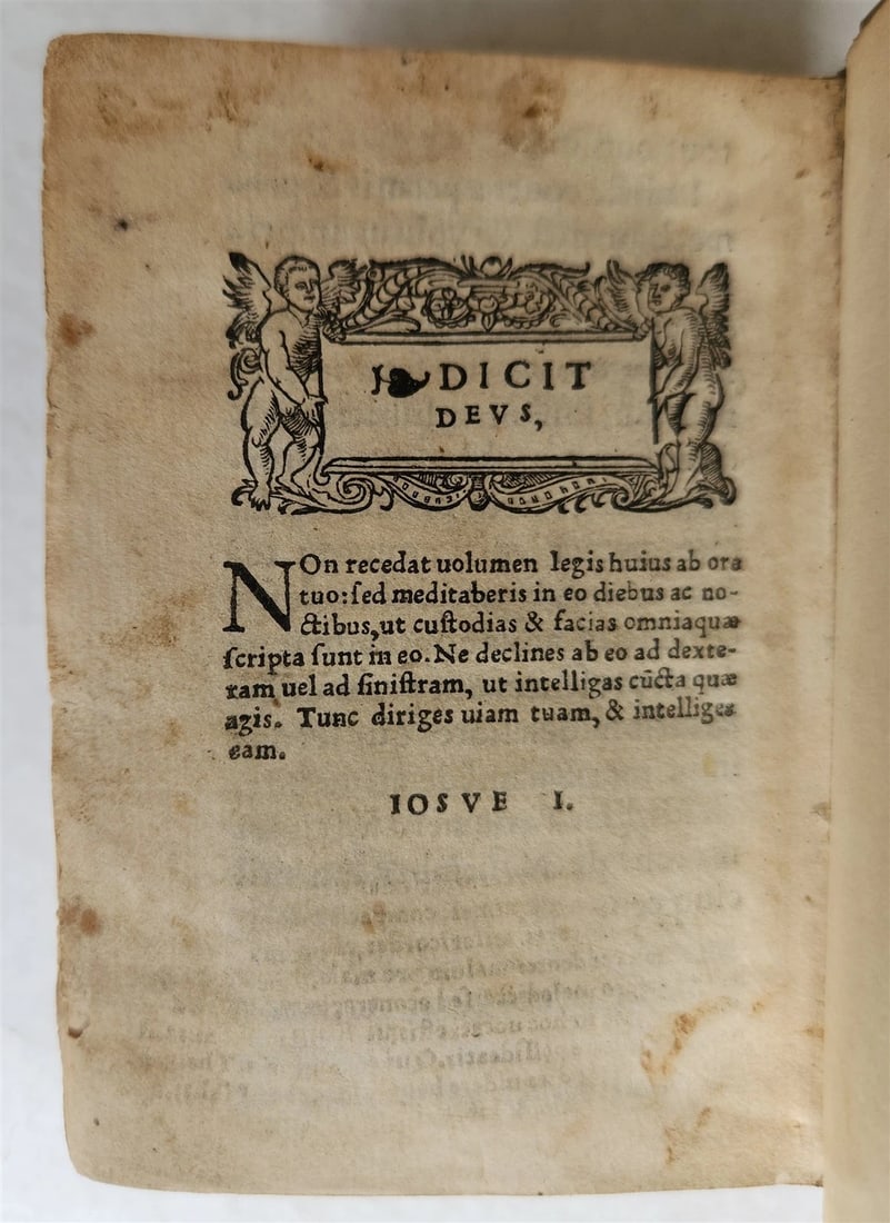 1539 BIBLE in LATIN FULLY ILLUSTRATED antique VELLUM rare 16th CENTURY - 16