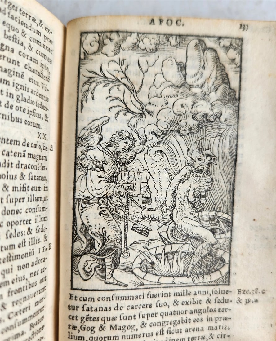 1539 BIBLE in LATIN FULLY ILLUSTRATED antique VELLUM rare 16th CENTURY - 4