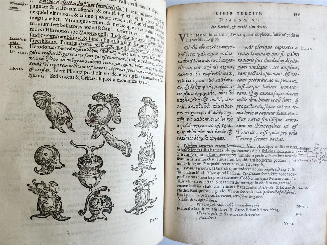 1598 DE MILITIA ROMANA by LIPSIUS antique ILLUSTRATED WARFARE Plantiniana vellum - 14