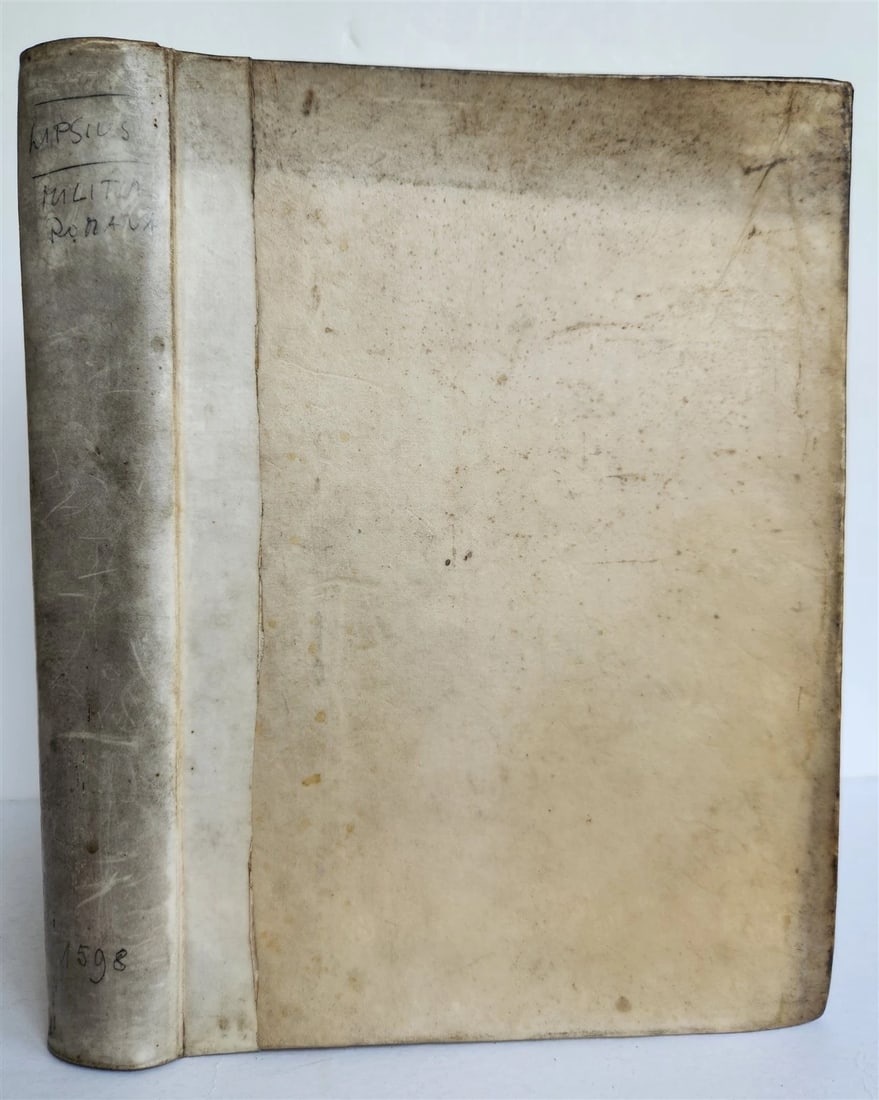 1598 DE MILITIA ROMANA by LIPSIUS antique ILLUSTRATED WARFARE Plantiniana vellum - 3