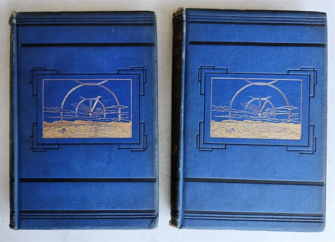 1876 NEW LANDS WITHIN ARCTIC CIRCLE 2 VOLS antique ILLUSTRATED Ship Tegetthoff - 2