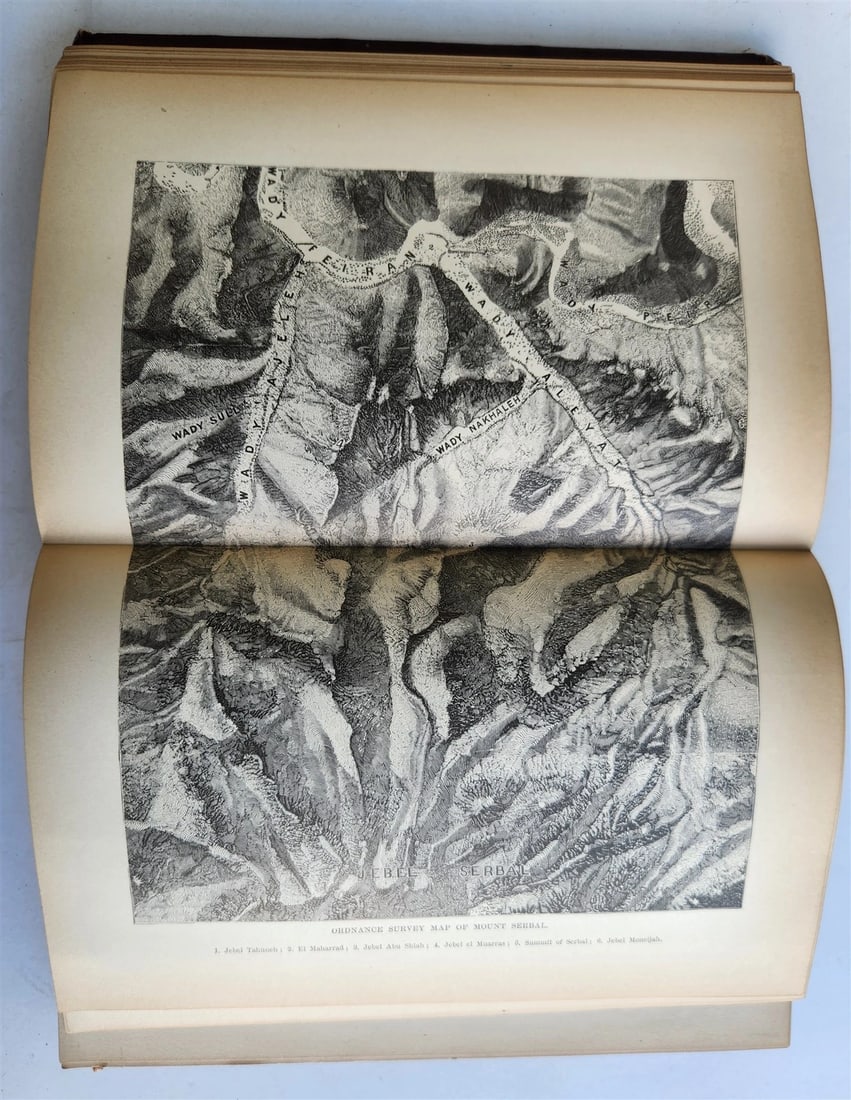 1879 FROM EGYPT TO PALESTINE by S. Bartlett antique ILLUSTRATED w/ FOLDING MAP - 11
