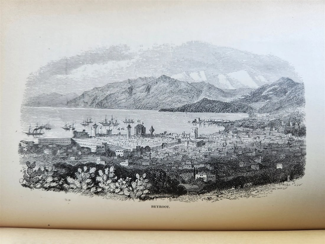 1879 FROM EGYPT TO PALESTINE by S. Bartlett antique ILLUSTRATED w/ FOLDING MAP - 15