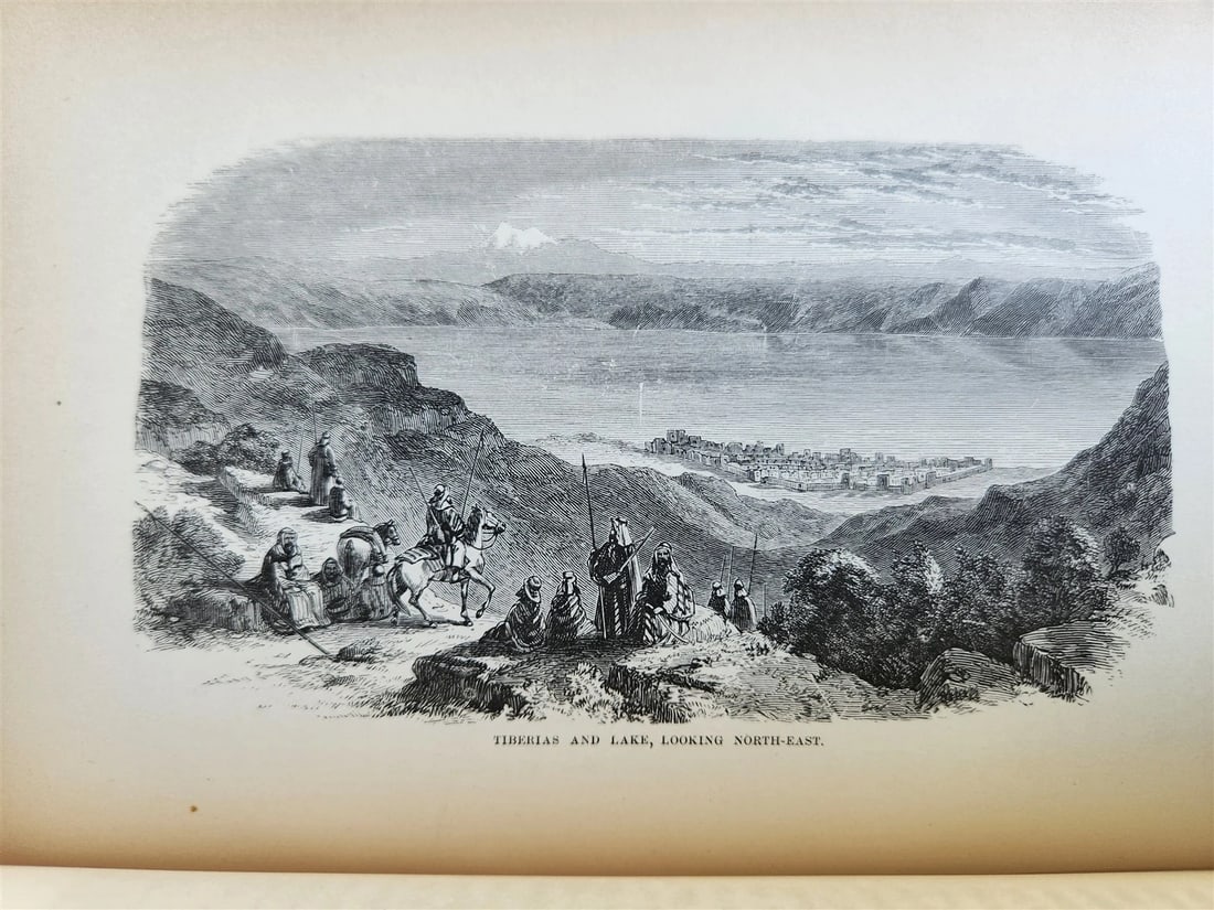 1879 FROM EGYPT TO PALESTINE by S. Bartlett antique ILLUSTRATED w/ FOLDING MAP - 18