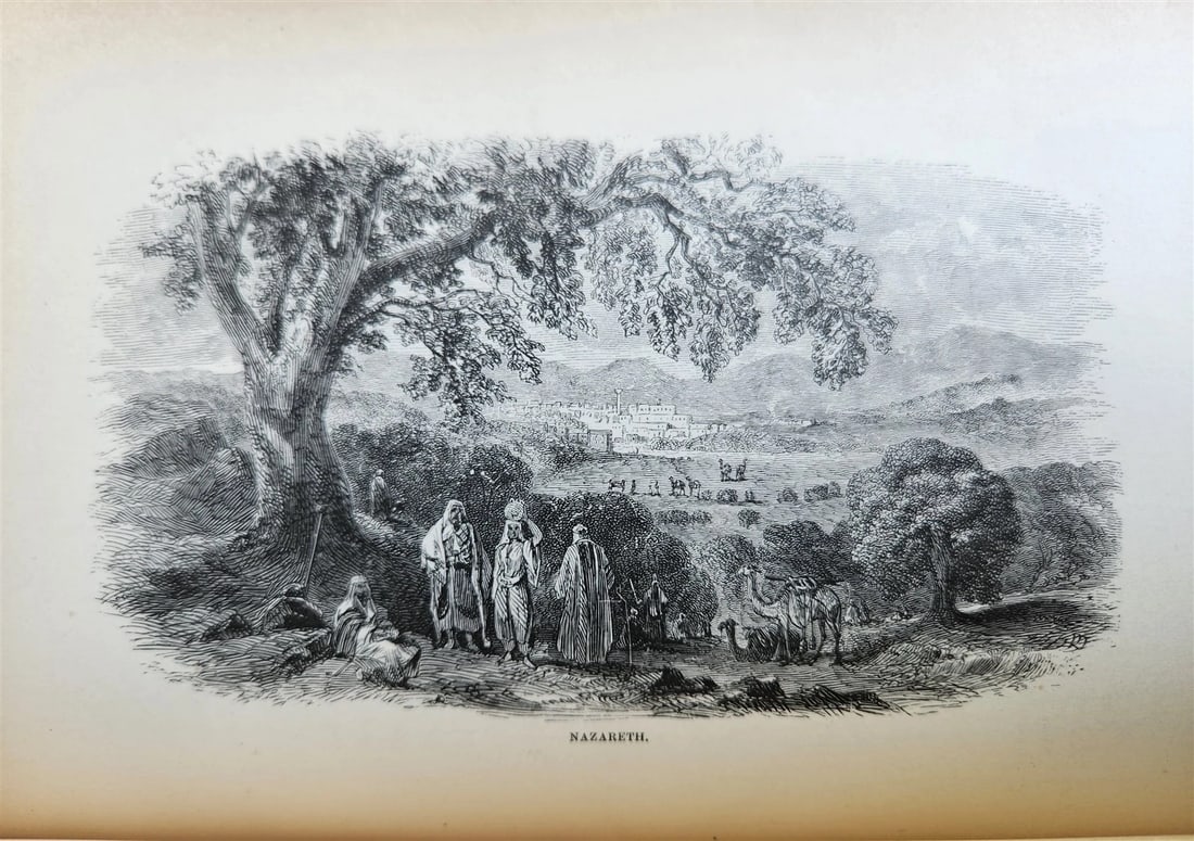 1879 FROM EGYPT TO PALESTINE by S. Bartlett antique ILLUSTRATED w/ FOLDING MAP - 19