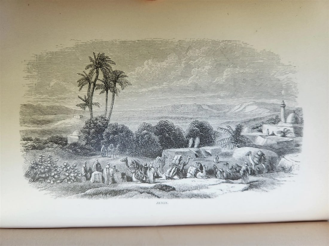 1879 FROM EGYPT TO PALESTINE by S. Bartlett antique ILLUSTRATED w/ FOLDING MAP - 20