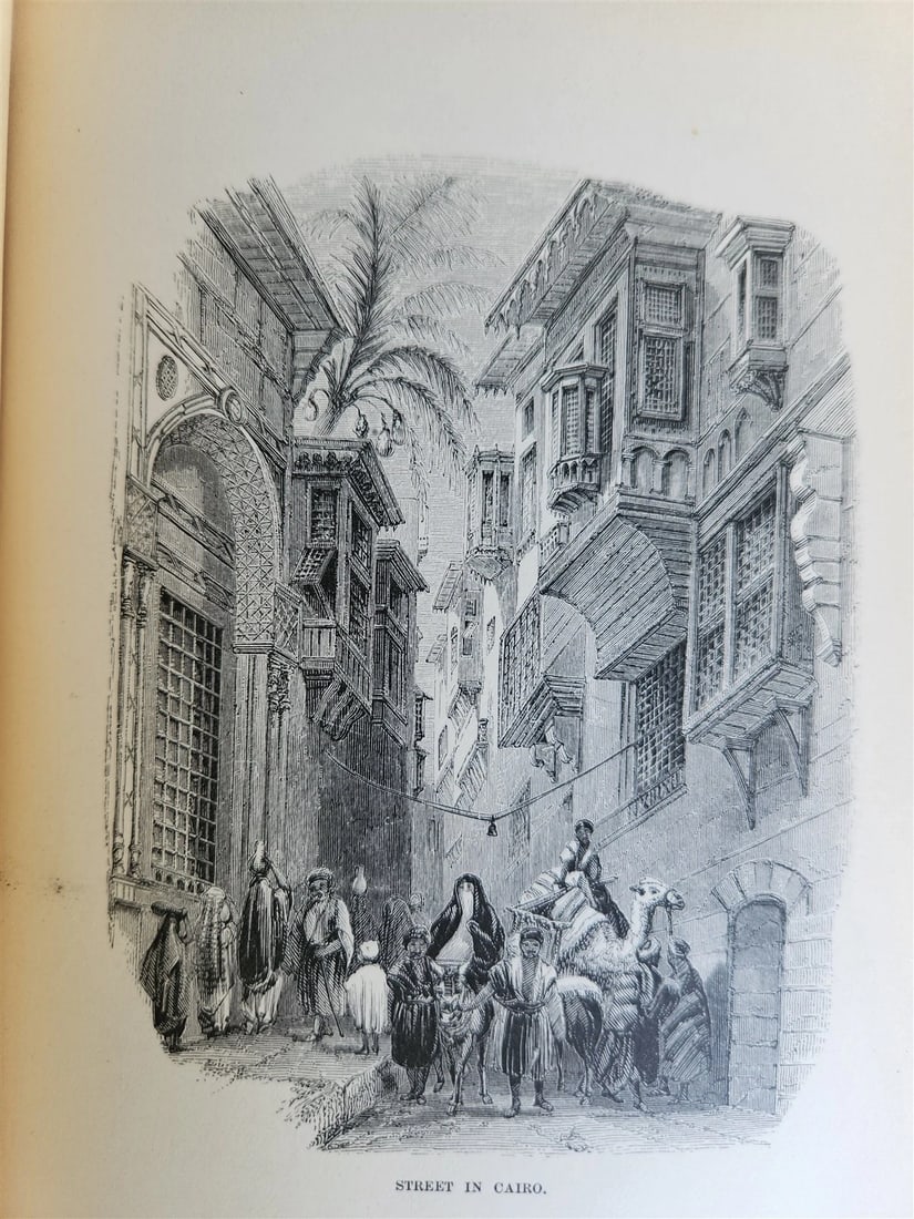 1879 FROM EGYPT TO PALESTINE by S. Bartlett antique ILLUSTRATED w/ FOLDING MAP - 6