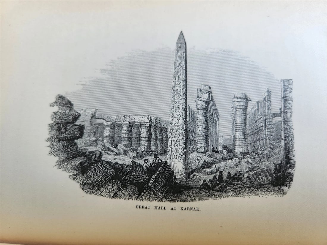 1879 FROM EGYPT TO PALESTINE by S. Bartlett antique ILLUSTRATED w/ FOLDING MAP - 8