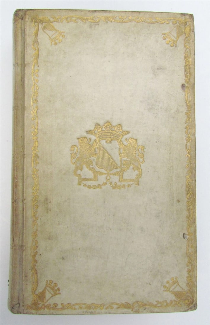 1778 AESOP FABLES UTRECHT ARMORIAL VELLUM antique PHAEDRUS Fabularum Aesopiarum - 2