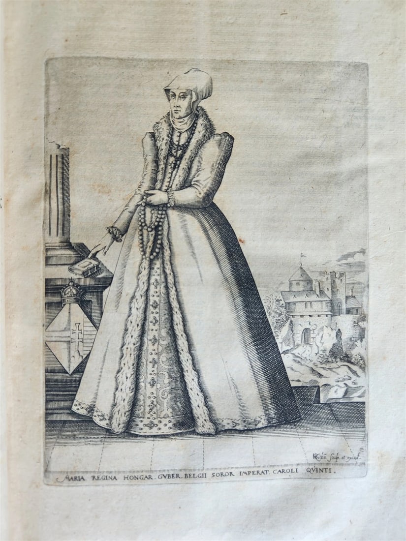 1614 ILLUSTRATED GERMAN HISTORY Lower Saxony War description antique VELLUM - 7