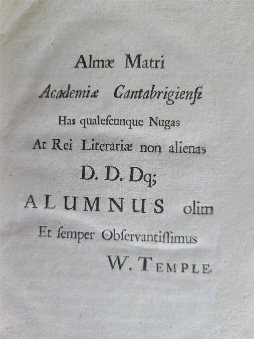 1690 MISCELLANEA. 2nd PART in 4 ESSAYS by Sir WILLIAM TEMPLE antique in ENGLISH - 3