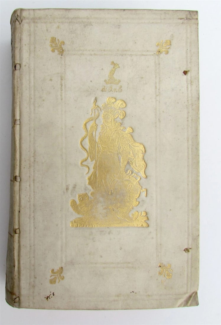 1761 CICERO Rhetoricorum ad herennium LEYDEN COAT of ARMS VELLUM BINDING antique (1 of 8)