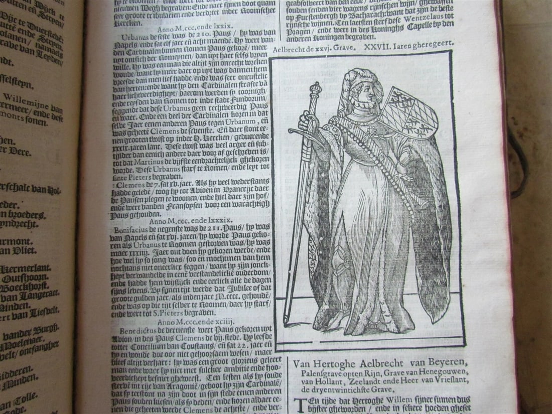 1636 NETHERLANDS HISTORY ILLUSTRATED VELLUM BINDING antique FOLIO - 8