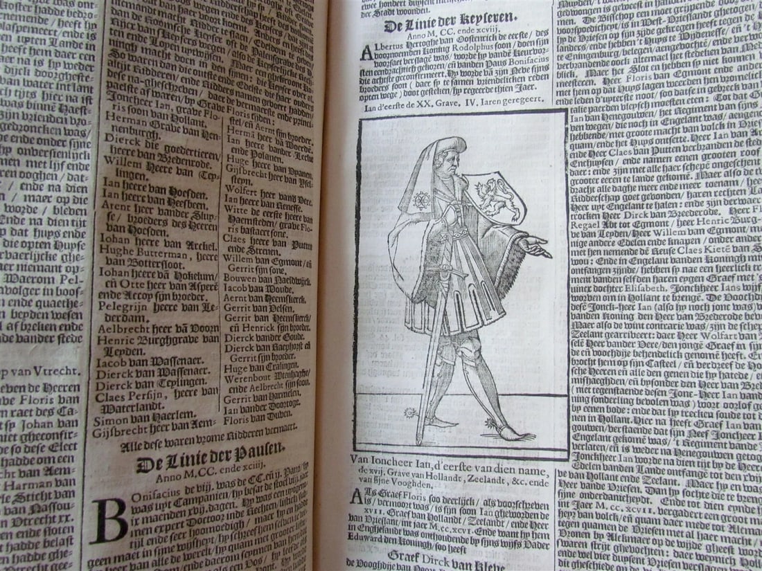 1636 NETHERLANDS HISTORY ILLUSTRATED VELLUM BINDING antique FOLIO - 9