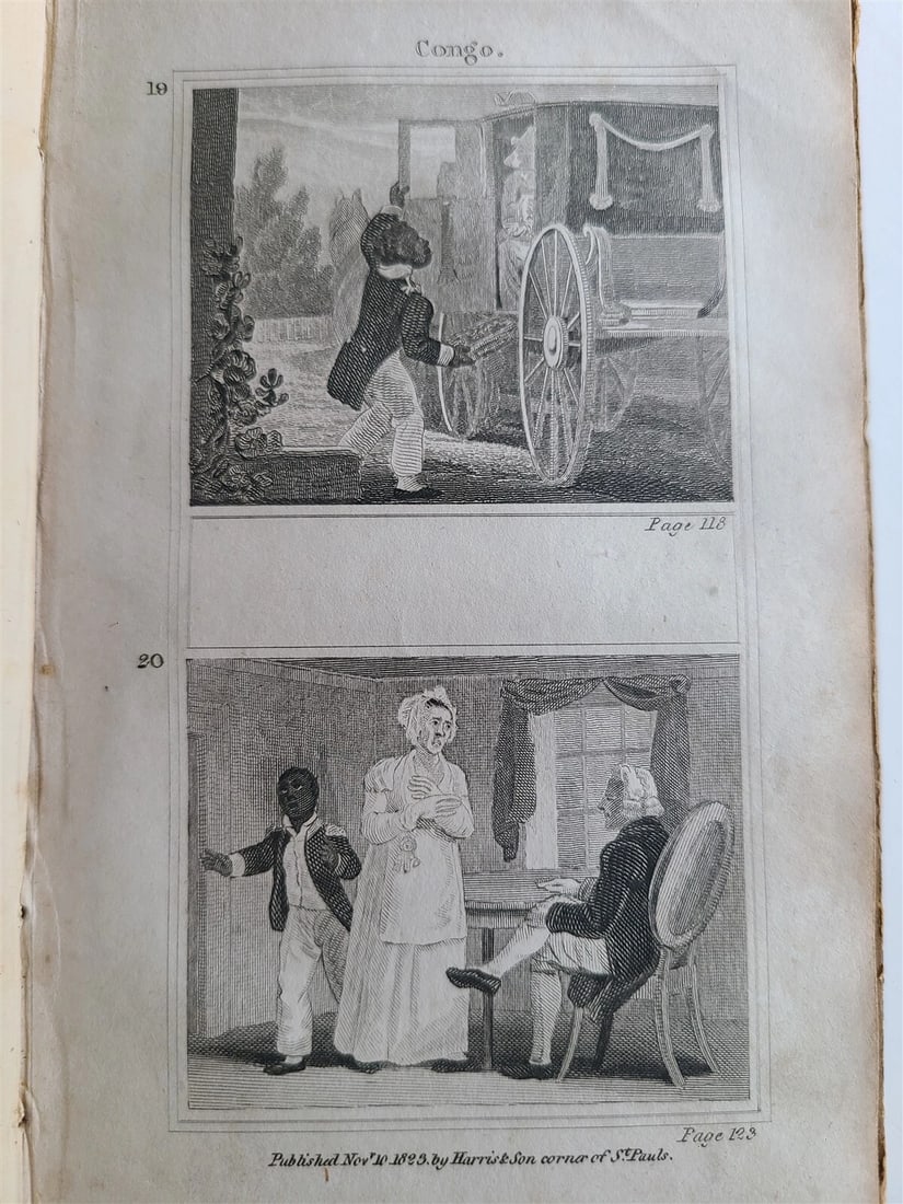 1825 ADVENTURES of CONGO ACCOUNT of SHIPWRECK antique illustrated RARE - 10