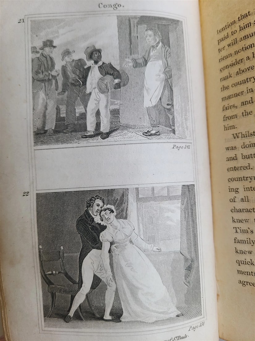 1825 ADVENTURES of CONGO ACCOUNT of SHIPWRECK antique illustrated RARE - 11