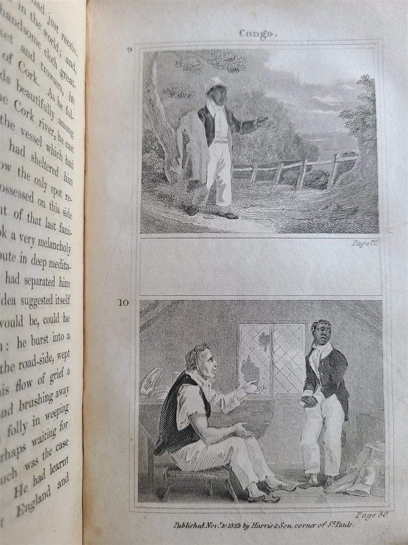 1825 ADVENTURES of CONGO ACCOUNT of SHIPWRECK antique illustrated RARE - 6