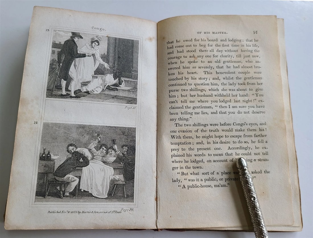 1825 ADVENTURES of CONGO ACCOUNT of SHIPWRECK antique illustrated RARE - 8