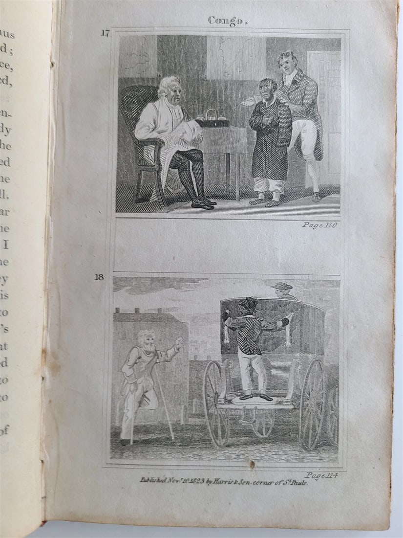1825 ADVENTURES of CONGO ACCOUNT of SHIPWRECK antique illustrated RARE - 9