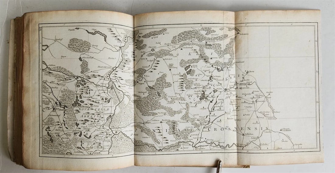 1758 46 MAPS NOUVEAU THEATRE DE GUERRE ATLAS TOPOGRAPHIQUE ET MILITAIRE antique - 17