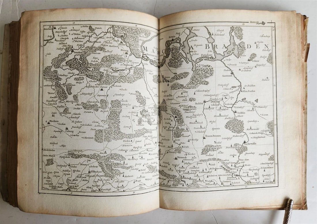 1758 46 MAPS NOUVEAU THEATRE DE GUERRE ATLAS TOPOGRAPHIQUE ET MILITAIRE antique - 19