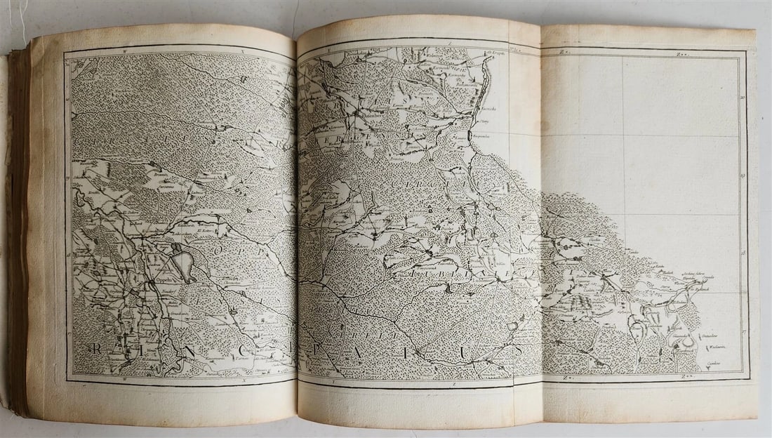 1758 46 MAPS NOUVEAU THEATRE DE GUERRE ATLAS TOPOGRAPHIQUE ET MILITAIRE antique - 20