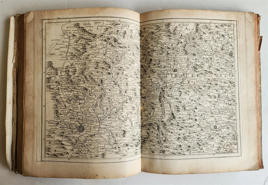 1758 46 MAPS NOUVEAU THEATRE DE GUERRE ATLAS TOPOGRAPHIQUE ET MILITAIRE antique - 5