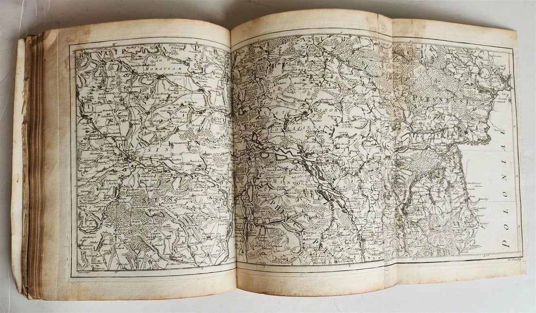 1758 46 MAPS NOUVEAU THEATRE DE GUERRE ATLAS TOPOGRAPHIQUE ET MILITAIRE antique - 6