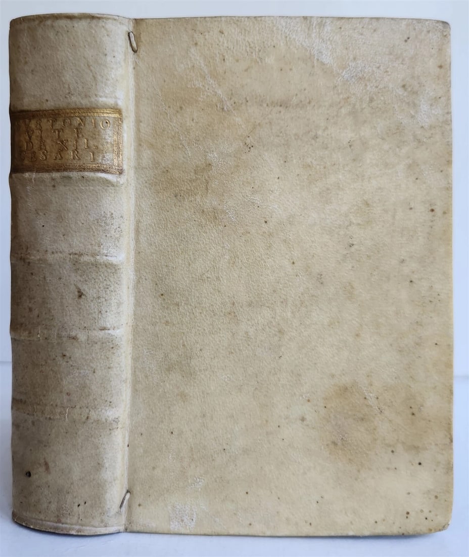 1554 LIFE of TWELVE CAESARS by SUETONIUS antique VELLUM BOUND ROMAN HISTORY - 3