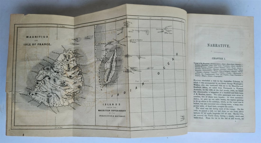 1844 A NARRATIVE of a VISIT to MAURITIUS & SOUTH AFRICA antique ILLUSTRATED - 4