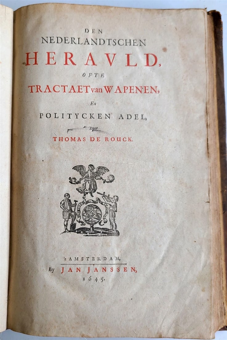 1645 NETHERLANDS HISTORY ILLUSTRATED w/ 116 WOODCUTS antique - 2