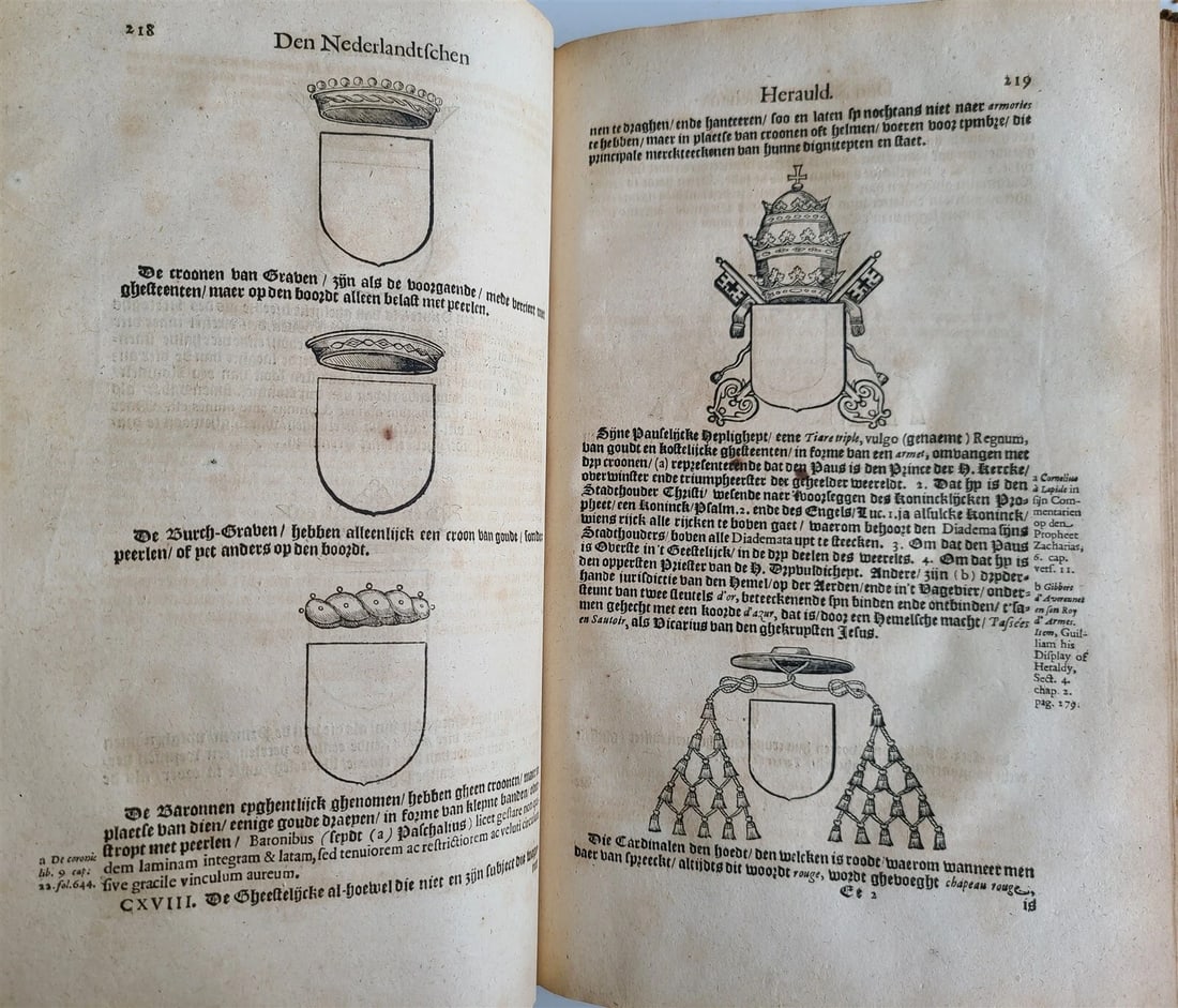 1645 NETHERLANDS HISTORY ILLUSTRATED w/ 116 WOODCUTS antique - 8