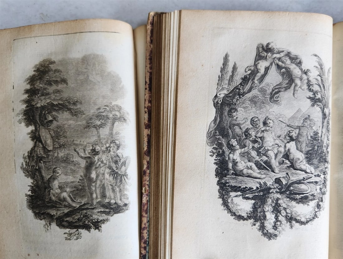 1792 GERUSALEMME LIBERATA by TORQUATO TASSO ITALIAN antique ILLUSTRATED 2 vols - 13