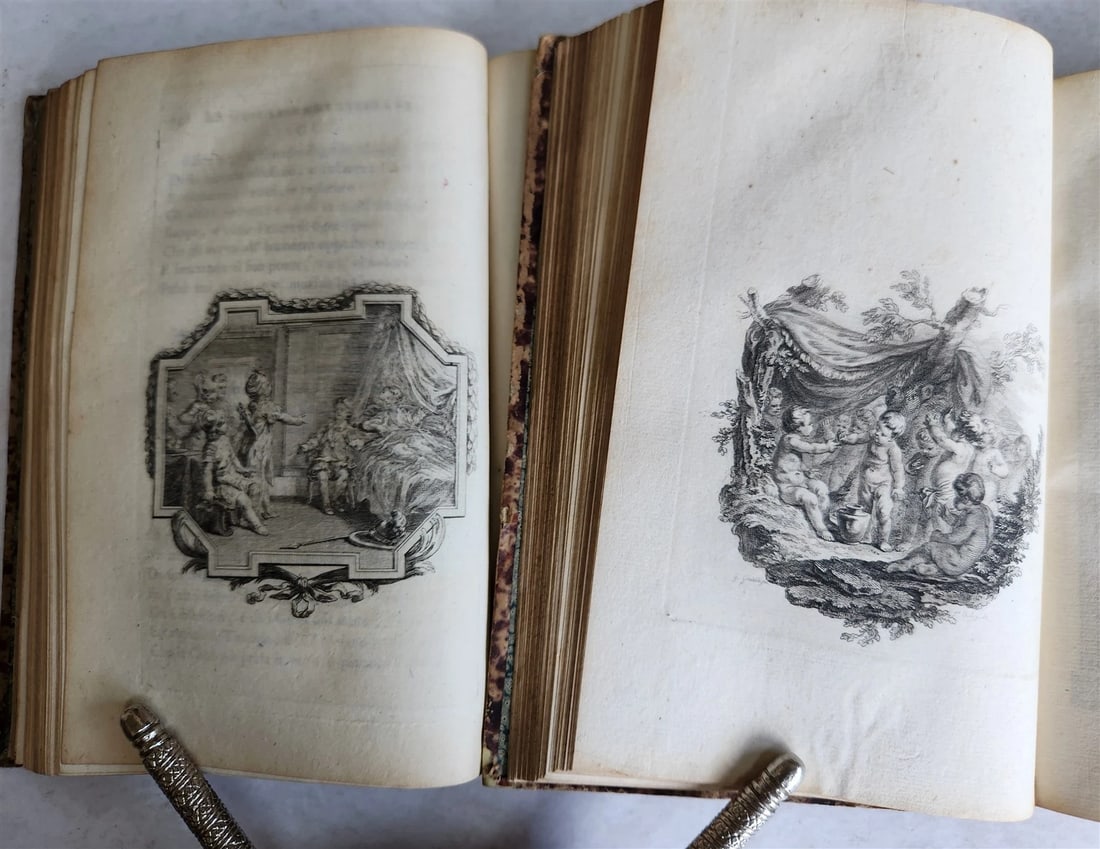 1792 GERUSALEMME LIBERATA by TORQUATO TASSO ITALIAN antique ILLUSTRATED 2 vols - 15