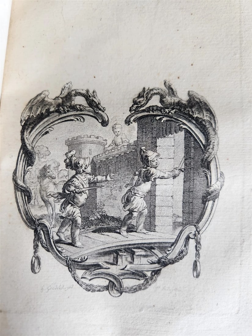 1792 GERUSALEMME LIBERATA by TORQUATO TASSO ITALIAN antique ILLUSTRATED 2 vols - 18