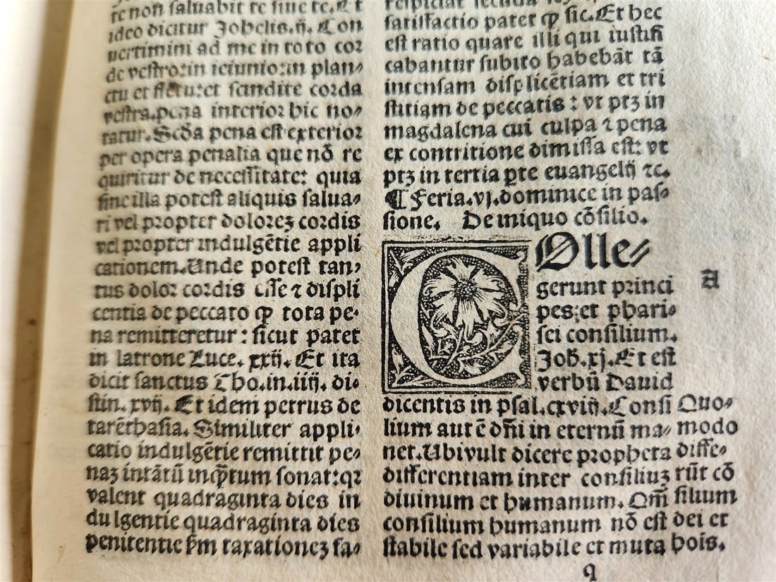 1518 SERMONS POST-INCUNABULA antique early 16th CENTURY original binding RARE - 8