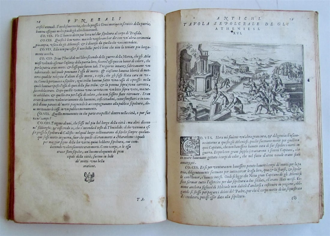 1574 ILLUSTRATED ANCIENT BURIAL RITES antique Funerali antichi VELLUM BINDING - 12