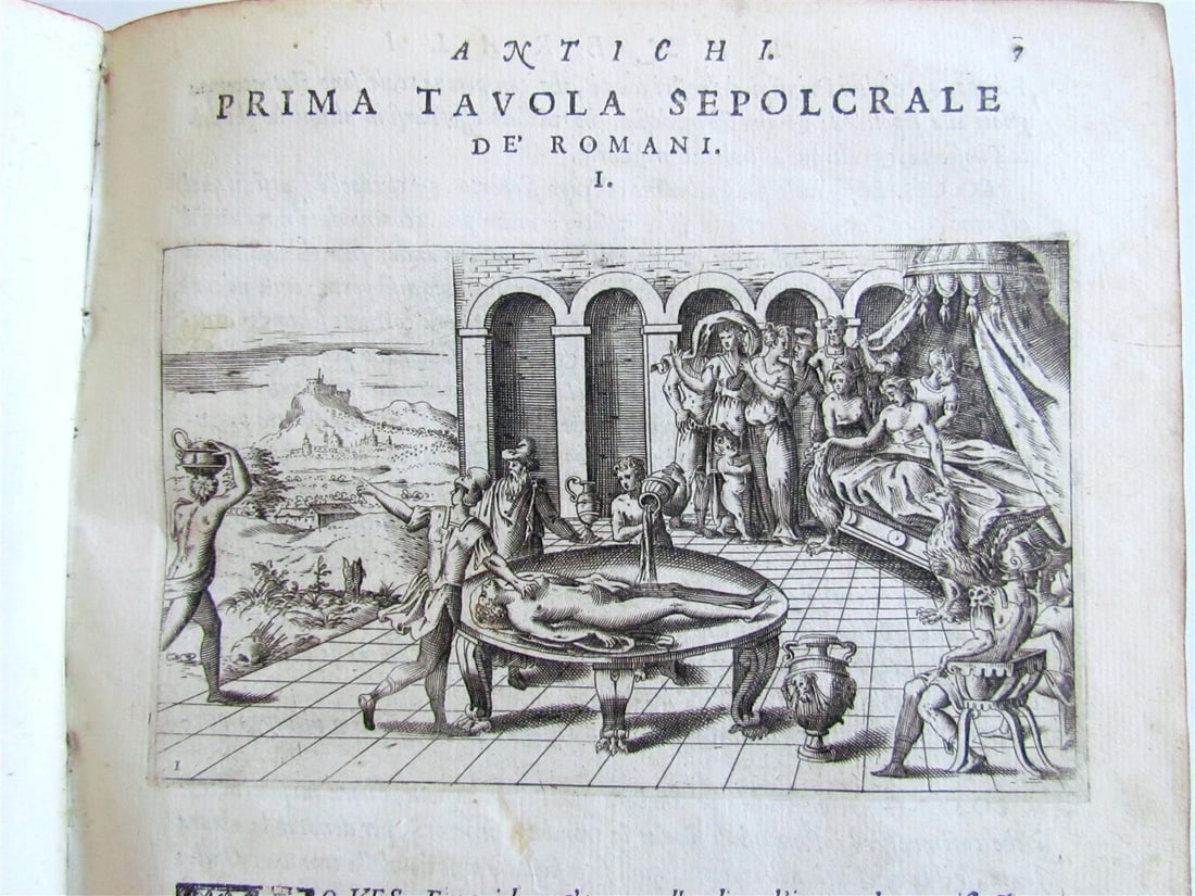1574 ILLUSTRATED ANCIENT BURIAL RITES antique Funerali antichi VELLUM BINDING - 3