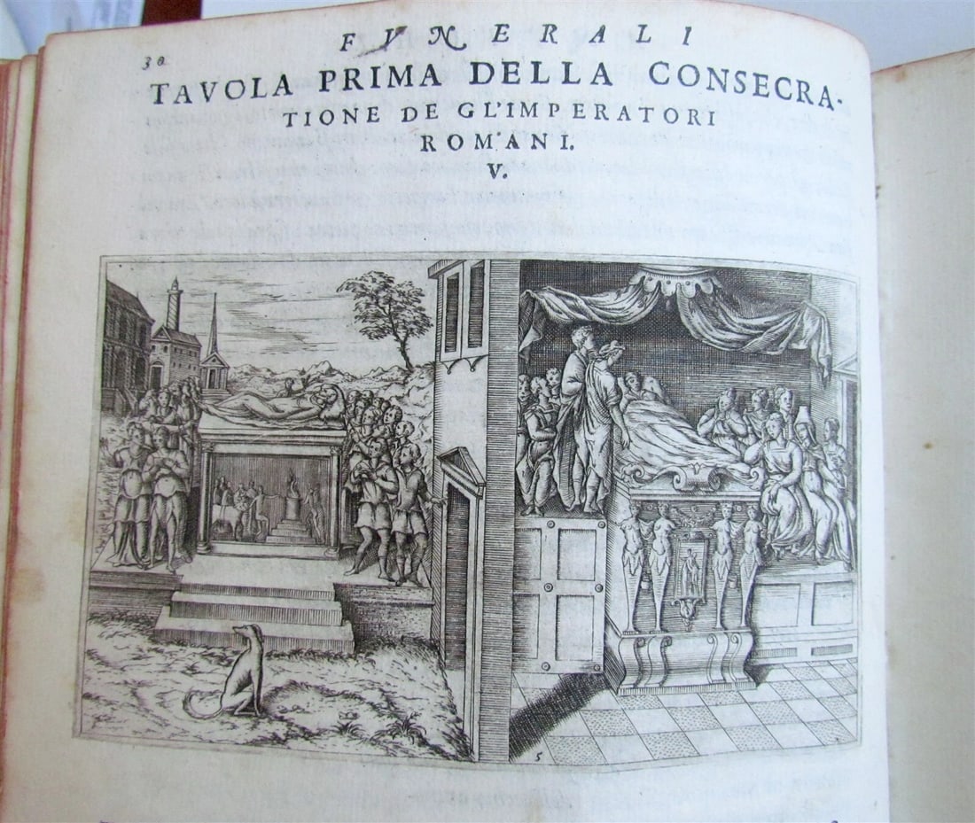 1574 ILLUSTRATED ANCIENT BURIAL RITES antique Funerali antichi VELLUM BINDING - 7