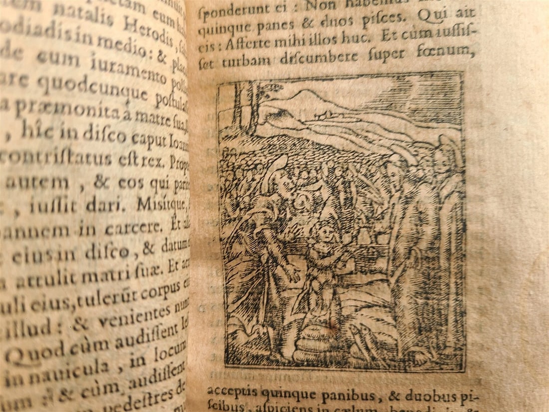 1578 BIBLE in LATIN ILLUSTRATED NEW TESTAMENT VELLUM BOUND 16th CENTURY antique - 8