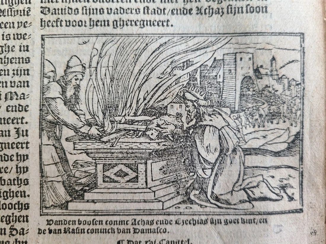 1565 BIBLE in DUTCH ILLUSTRATED 16th CENTURY antique FOLIO VELLUM BOUND rare - 12