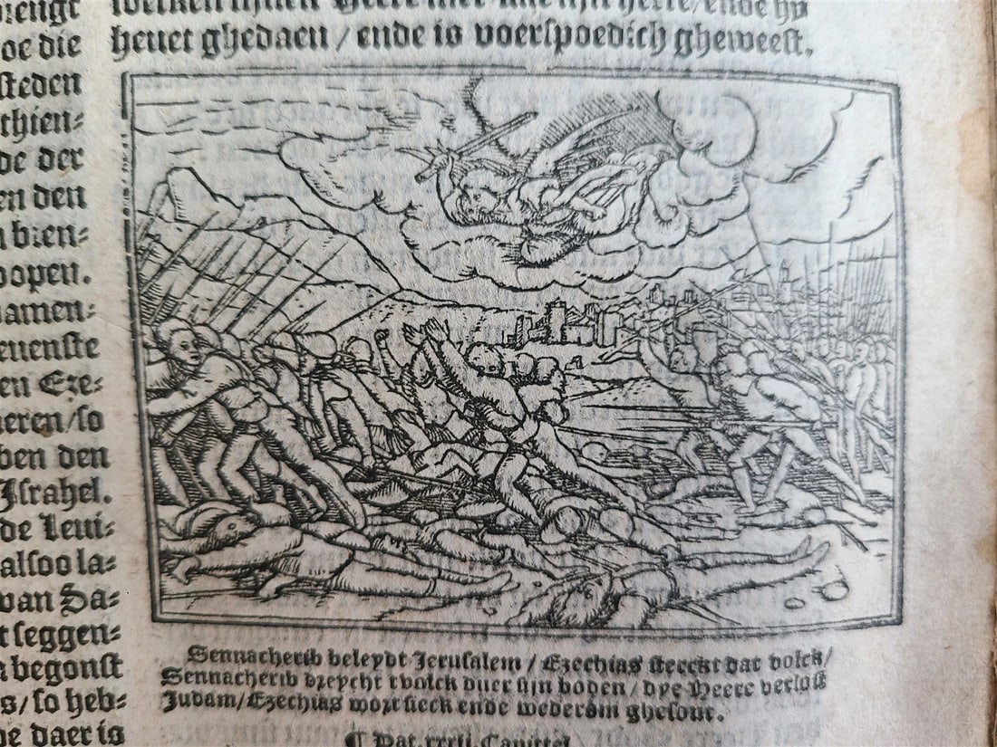 1565 BIBLE in DUTCH ILLUSTRATED 16th CENTURY antique FOLIO VELLUM BOUND rare - 13