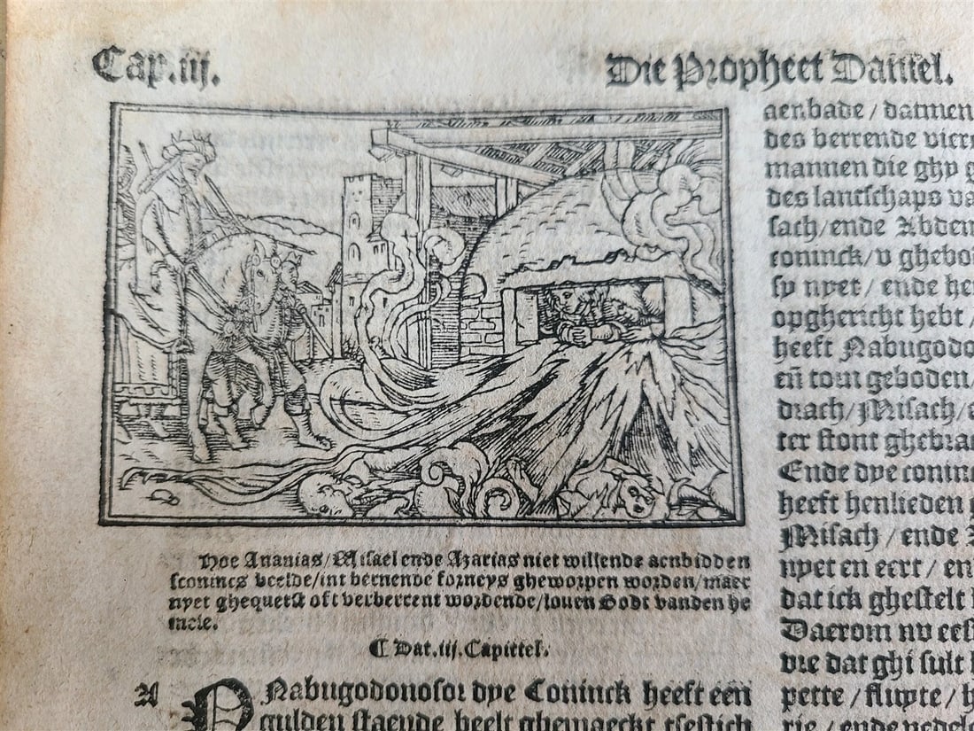 1565 BIBLE in DUTCH ILLUSTRATED 16th CENTURY antique FOLIO VELLUM BOUND rare - 17