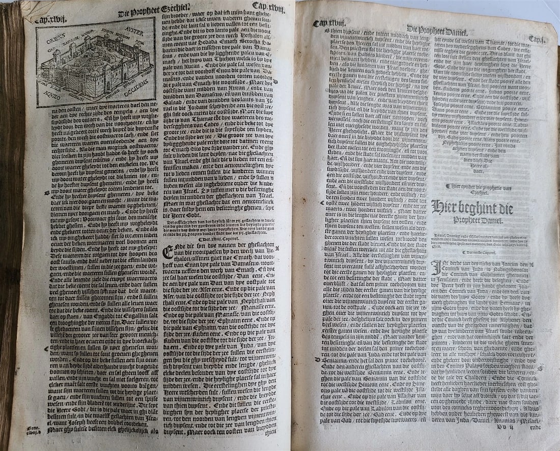 1565 BIBLE in DUTCH ILLUSTRATED 16th CENTURY antique FOLIO VELLUM BOUND rare - 18